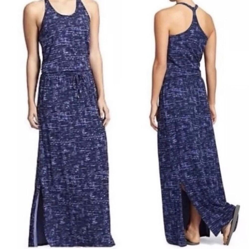 Athleta Printed Cressida Dress size Small Blue